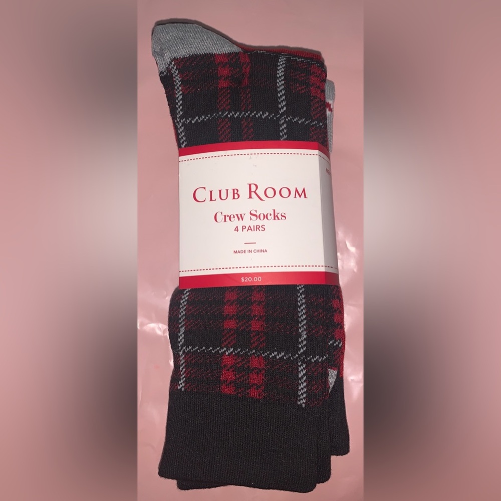 CLUB ROOM CREW SOCKS - Picture 1 of 6